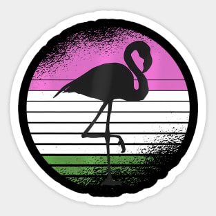 Flamingo Bird Gender Queer Pride Ally Sticker